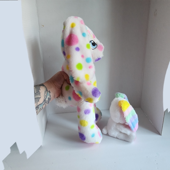 Build-A-Bear Spotty Dotty Rabbit with Smallfrys White Baby Bunny Set - Picture 5 of 10